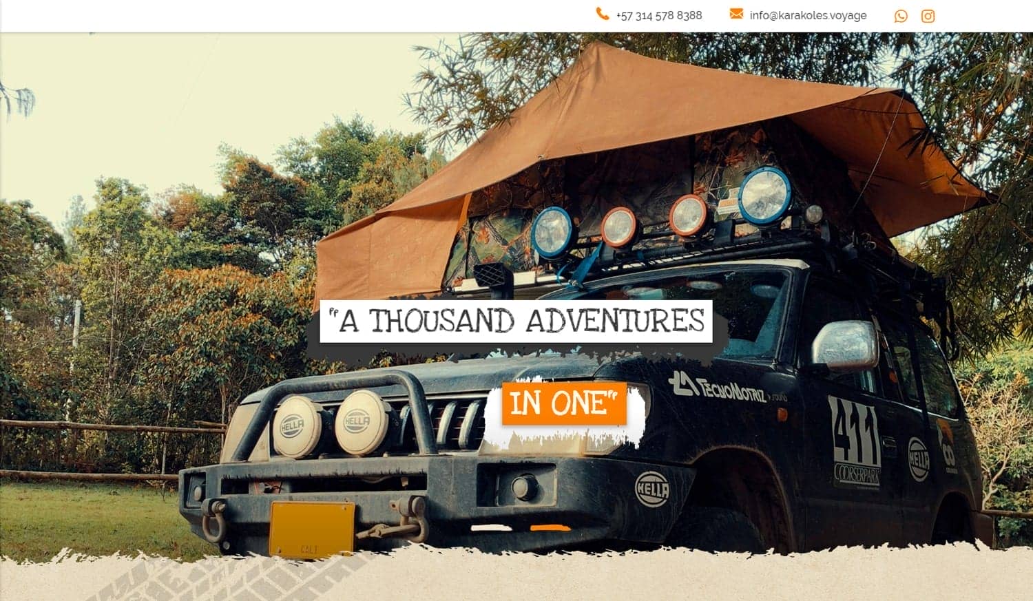 Karakoles 4x4 Travel Website Design